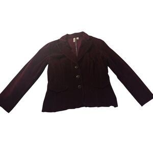 St. John's Bay Corduroy Blazer Women's S Fitted Jacket Preppy Minimalist Career‎